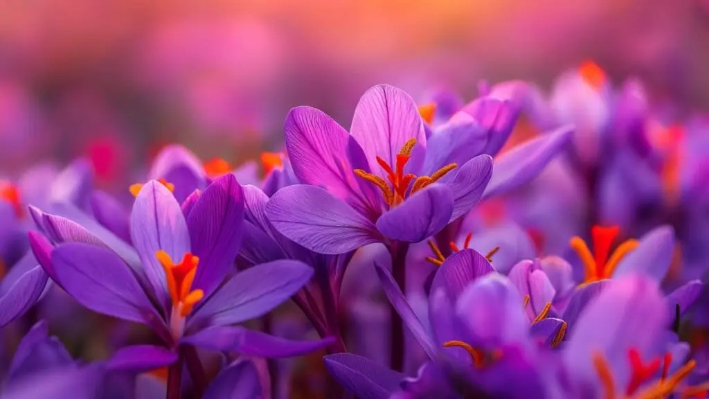 Câmp de Crocus sativus în Moldova